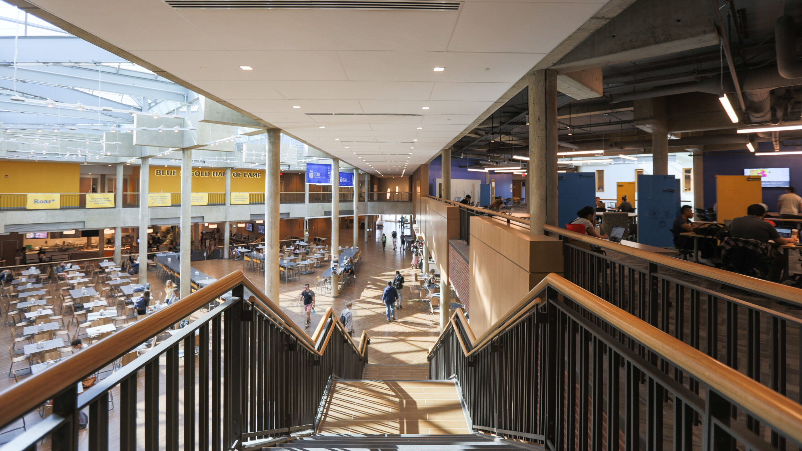 Brower student center inside after renovations.