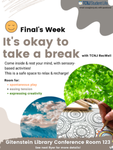 Finals week. Its okay to take a break.